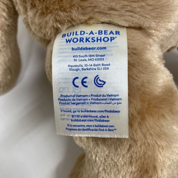 Build A Bear Bunny Rabbit Brown W/Pink Accents & Unicorn Hooded Top 15 inches - Picture 4 of 13